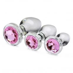 Booty Sparks Gem Glass Anal Plug Set