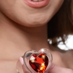Booty Sparks Heart Gem Glass Anal Plug Set