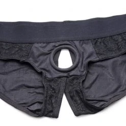 Strap U Lace Envy Crotchless Panty Harness - L-XL Dildos & Strap-Ons