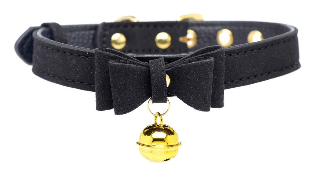 Master Series BDSM Golden Kitty Cat Bell Collar - /Gold 3 Master Series BDSM Golden Kitty Cat Bell Collar - /Gold