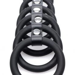 Strict BDSM 6 Ring Silicone Chastity Device