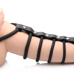 Strict BDSM 6 Ring Silicone Chastity Device