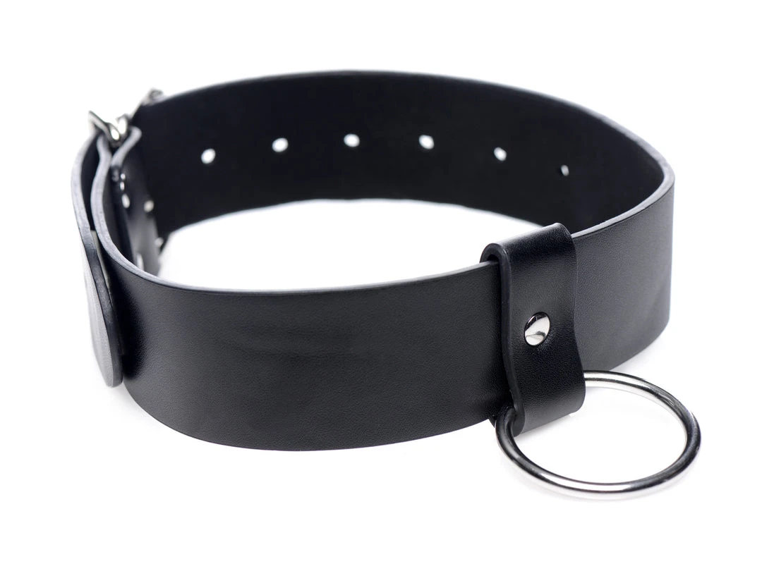 STRICT Wide Collar With O-ring BDSM 2 STRICT Wide Collar With O-ring BDSM