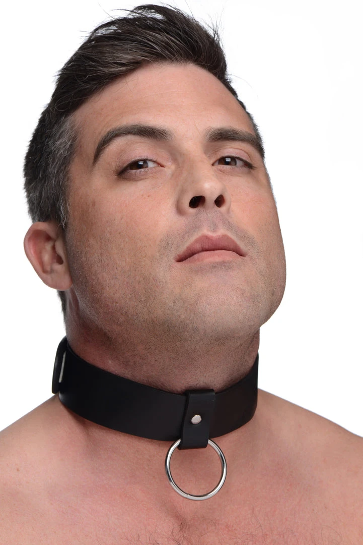 STRICT Wide Collar With O-ring BDSM 1 STRICT Wide Collar With O-ring BDSM