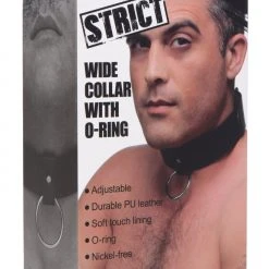 STRICT Wide Collar With O-ring BDSM 7 STRICT Wide Collar With O-ring BDSM