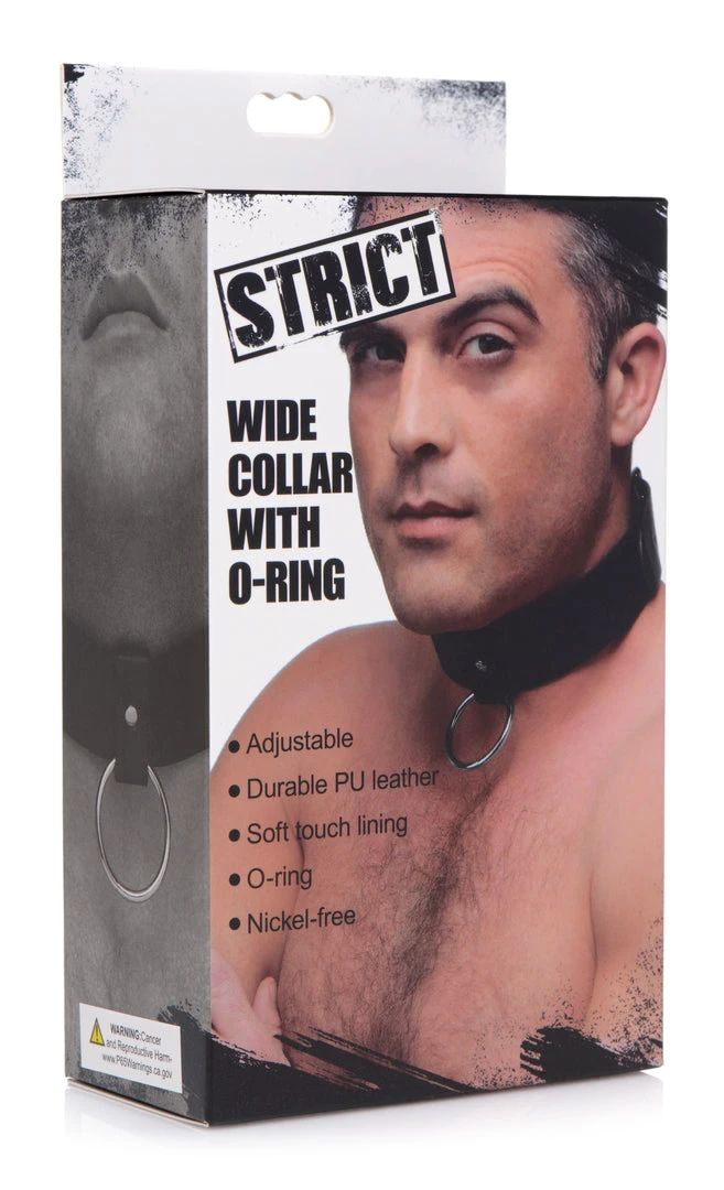 STRICT Wide Collar With O-ring BDSM 4 STRICT Wide Collar With O-ring BDSM