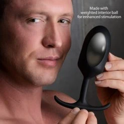 Heavy Hitters Premium Silicone Weighted Anal Plug - Large