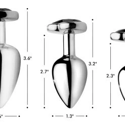 Booty Sparks Heart Gem Anal Plug - Large