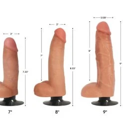 Dildos & Strap-Ons Jock Light Bareskin Vibrating Dildo With Balls - 10 Inch