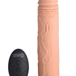 Thump It 7X Remote Control Vibrating And Thumping Dildo - Dark
