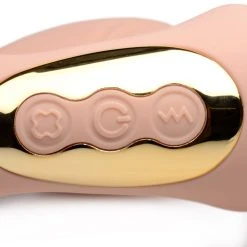 Strap U Dildos & Strap-Ons 15X U-Pulse Silicone Pulsating And Vibrating Strapless Strap-on With Remote - Blush