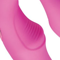 Strap U Dildos & Strap-Ons 15X U-Pulse Silicone Pulsating And Vibrating Strapless Strap-on With Remote -