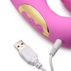 Strap U Dildos & Strap-Ons 15X U-Pulse Silicone Pulsating And Vibrating Strapless Strap-on With Remote -