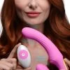 Strap U Dildos & Strap-Ons 15X U-Pulse Silicone Pulsating And Vibrating Strapless Strap-on With Remote -