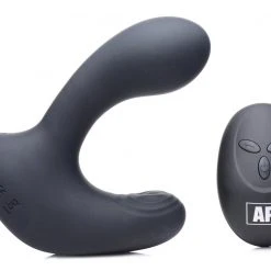 Alpha-Pro 10X P-Pulse Taint Tapping Silicone Prostate Stimulator With Remote Anal