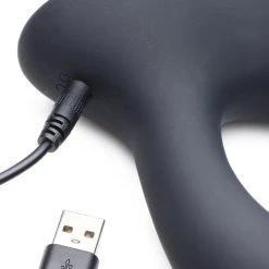 Alpha-Pro 10X P-Pulse Taint Tapping Silicone Prostate Stimulator With Remote Anal