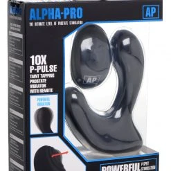 Alpha-Pro 10X P-Pulse Taint Tapping Silicone Prostate Stimulator With Remote Anal