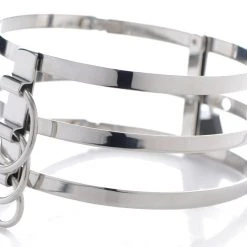 Master Series BDSM Trinity Stainless Steel Locking Collar