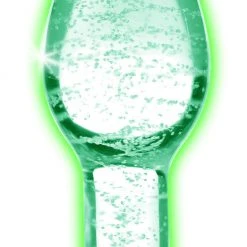 Booty Sparks Glow-In-The-Dark Glass Anal Plug - Large