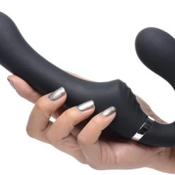 Strap U Dildos & Strap-Ons 10X Vibrating Silicone Strapless Strap-on -