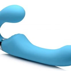 Strap U Dildos & Strap-Ons 10X Vibrating Silicone Strapless Strap-on -