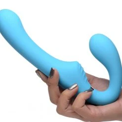 Strap U Dildos & Strap-Ons 10X Vibrating Silicone Strapless Strap-on -