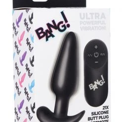 Bang Remote Control 21X Vibrating Silicone Butt Plug -
