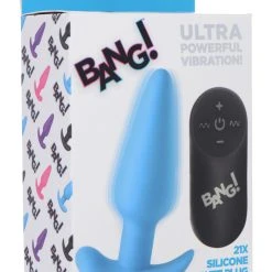 Bang Remote Control 21X Vibrating Silicone Butt Plug -