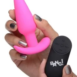 Bang Remote Control 21X Vibrating Silicone Butt Plug -