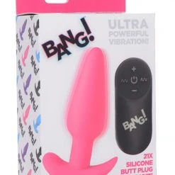 Bang Remote Control 21X Vibrating Silicone Butt Plug -