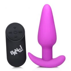 Bang Remote Control 21X Vibrating Silicone Butt Plug -