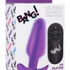 Bang Remote Control 21X Vibrating Silicone Butt Plug -