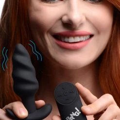 Bang Remote Control 21X Vibrating Silicone Swirl Butt Plug -
