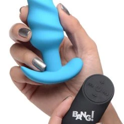 Bang Remote Control 21X Vibrating Silicone Swirl Butt Plug -