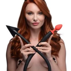 Tailz Devil Tail Anal Plug And Horns Set