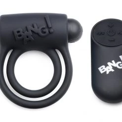 Bang Remote Control 28X Vibrating Cock Ring And Bullet -