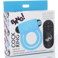 Bang Remote Control 28X Vibrating Cock Ring And Bullet -