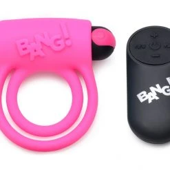 Bang Remote Control 28X Vibrating Cock Ring And Bullet -