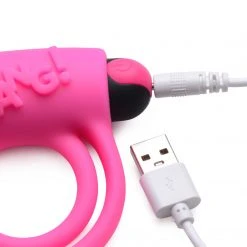Bang Remote Control 28X Vibrating Cock Ring And Bullet -