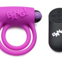 Bang Remote Control 28X Vibrating Cock Ring And Bullet -