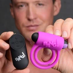 Bang Remote Control 28X Vibrating Cock Ring And Bullet -