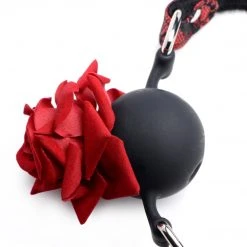 Master Series Silicone Ball Gag With Rose