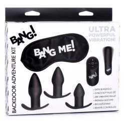 Bang Backdoor Adventure Remote Control 3 Piece Butt Plug Vibe Kit