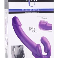 Strap U 7X Revolver 2 Inch Thick Vibrating Strapless Strap-on Dildos & Strap-Ons