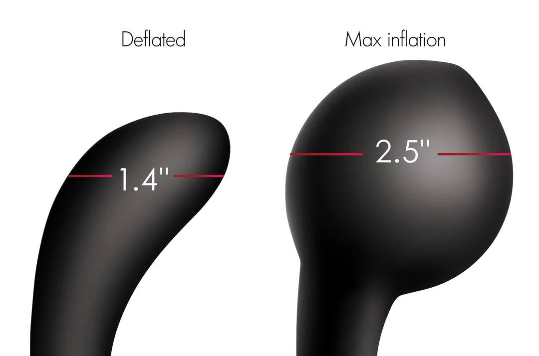 Swell 10X Inflatable And Vibrating Silicone Prostate Plug Anal 3 Swell 10X Inflatable And Vibrating Silicone Prostate Plug Anal