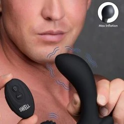 Swell 10X Inflatable And Vibrating Silicone Prostate Plug Anal