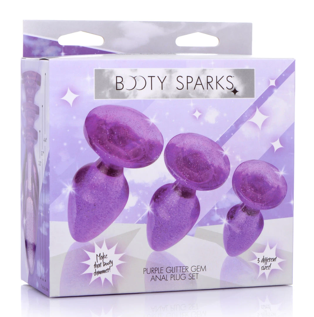 Booty Sparks Glitter Gem Anal Plug Set - 11 Booty Sparks Glitter Gem Anal Plug Set -