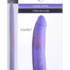 Strap U Magic Stick Glitter Silicone Dildo - 8 Inch