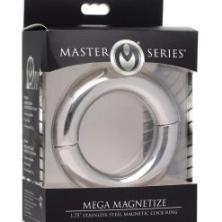 Master Series Penis Pleasure Mega Magnetize Stainless Steel Magnetic Cock Ring