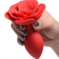 Master Series Booty Bloom Silicone Rose Anal Plug - Medium